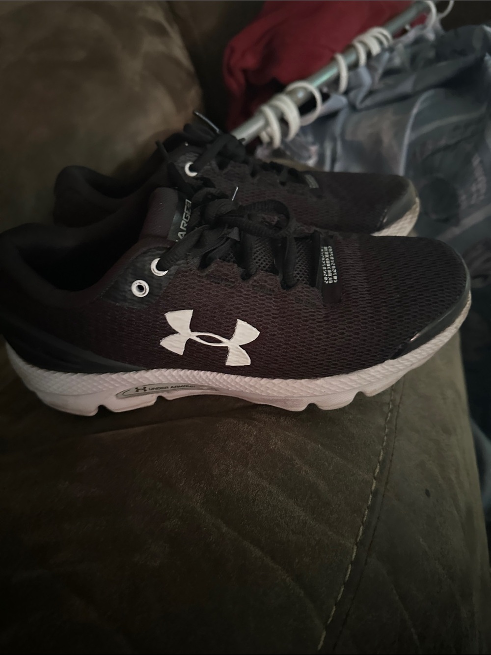 Under Armour Black and White Women's Athletic Shoes